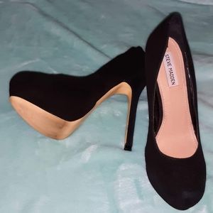 Steve Madden Black Platform High Heels Size 10